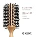 Kent PF09 Large Round Curling Brush with Hard Natural Boar Bristle - Hair Drying Brush and Blowout - Round Brushes for Dry Hair - For Shoulder Length or Shorter Hairs