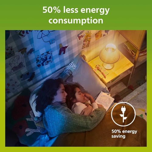 PHILIPS Ultra Efficient - Ultra Energy Saving Lights, LED Light Source, 60W, E27, A60, Frosted Glass, Warm White Light, 2700 Kelvin, Non dimmable, 2-Pack - Image 6