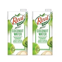 Real Activ Coconut Water Bottle, 2 x 1000 ml