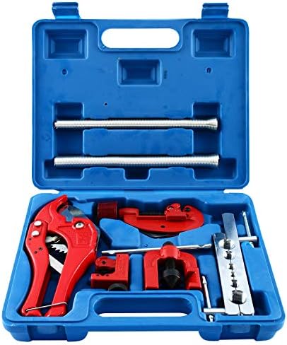 Outil Évasement Double Conduite Frein 3/16" – SAE 45° Acier Carbone – Réparation Tuyau Cuivre Auto