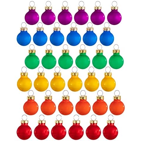 Sass & Belle Rainbow Mini Baubles Set of 36 Cover
