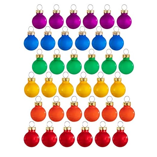 Sass & Belle Rainbow Mini Baubles - Set of 36