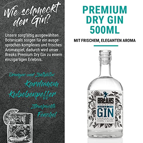 Breaks PREMIUM DRY Gin I London Dry Gin mit Lavendel & frischen Zitronen I Geschmack: Mild mit fruchtiger Note I… – Bild 4