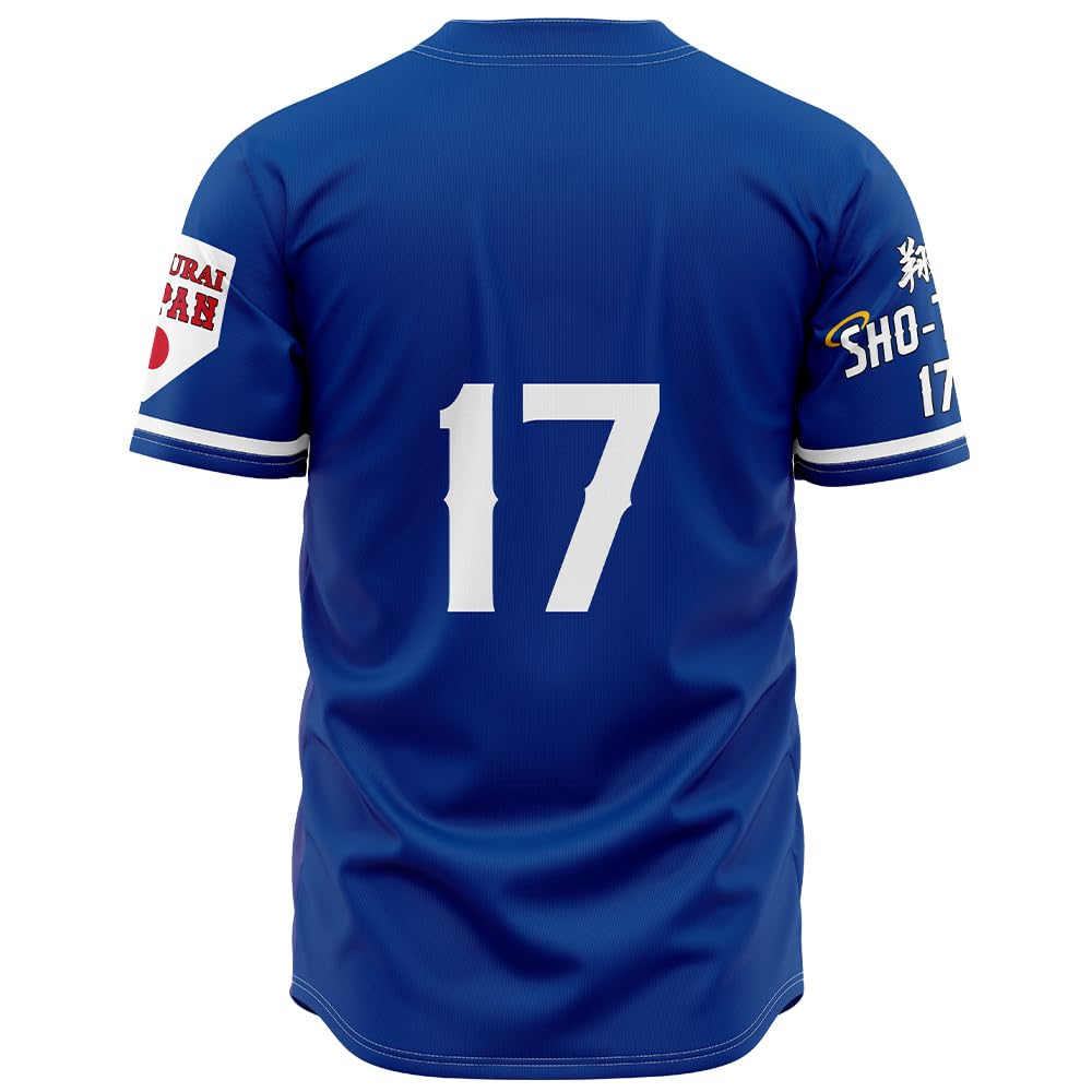 Herren #17 Japanisches Baseballtrikot 90er Jahre Hip Hop Japan Baseball Trikots Sportshirts genäht