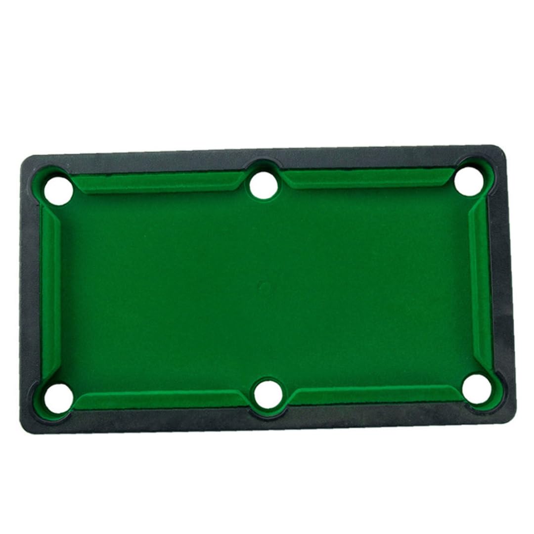 El Juego de Piscinas de Tabletop 1Set Mini Billards Pequeño Juego Incluye Bolas de Juego, Palos y triángulos Juegos de Escritorio de Oficina para Viajes para Toda la Familia.