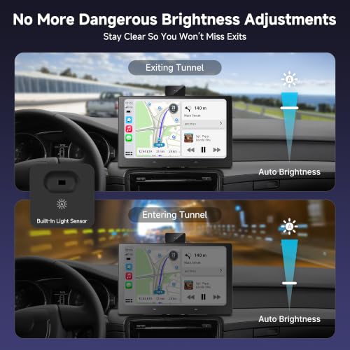 Image of P6 9.1 inch QLED CarPlay Screen for Car, Android Auto | Dual Wi-Fi, Bluetooth, GPS, OTA Updates, DriveChat AI, Portable Touchscreen, Cars, Trucks & SUVs