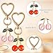 Equsion 12 Pcs Cherry Keychain Bag Purse Charms Handbags Keyrings Gifts for Women Mother Cherry Party Favors Accessories(Transparent Red, Pink)
