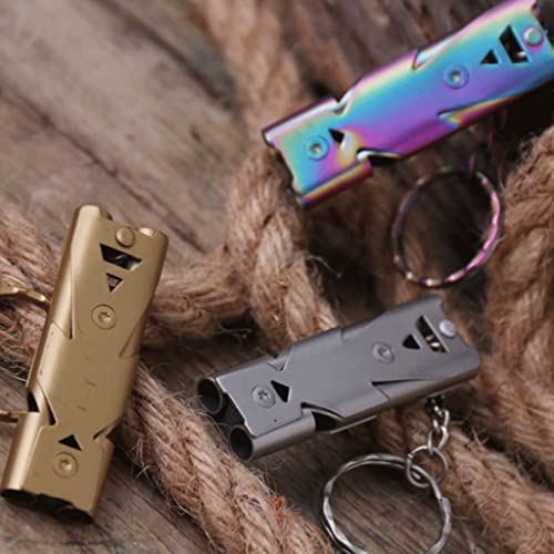 RHXWFDG reddingsvesten voor kajakken Rvs Fluitje Met Sleutelhanger Gebruikt Voor Training Dieren En Outdoor Survival Emergency Sport Outdoor Fluitje reddingsvest volwassen - Image 8