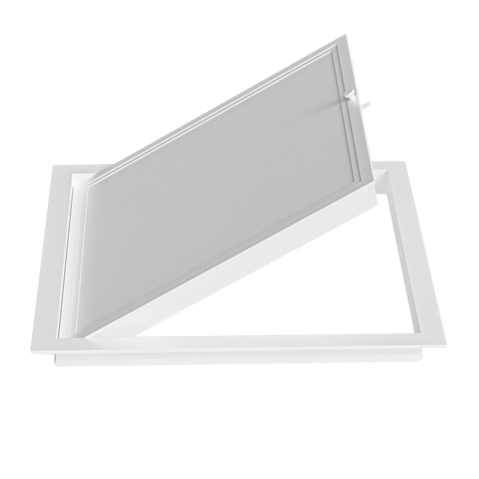 Panel de acceso con marco de aluminio - Tapa de orificio de pared Puerta de servicio para gas, agua y electricidad - Manija giratoria de trampilla de inspección de montaje empotrado(32x48in/81x122cm)