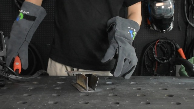 HITBOX Gants De Soudage Et Barbecue En Cuir De Vachette - Résistants à 932°F Pour Arc TIG MIG Et Cuisson