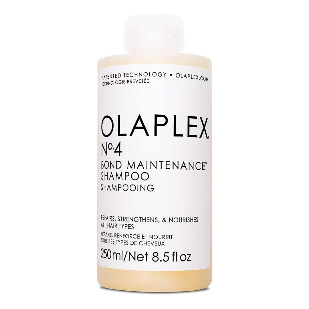 Olaplex No. 4 Bond Maintenance Shampoo, Repairs, Strengthens, & Nourishes All Hair Types, Adds Shine & Leaves Hair Feeling Soft,250 ML