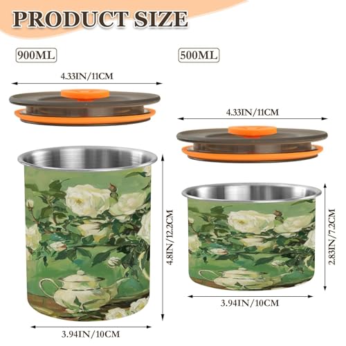 Contenedor de café al vacío Qilmy 17oz acero inox miniatura 3