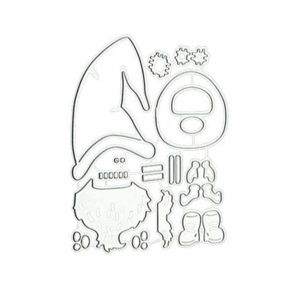 Fustelle per attività di Babbo Natale per realizzare biglietti fai da te, scrapbooking Babbo Natale alla guida diuncamionfustelle in metallo per lavori di carta, decorazioni natalizie