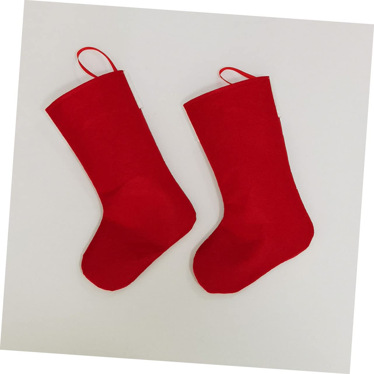 Cabilock 6 Set Sacchetto Calza Di Natale Peluche Decorazione Uomo Calza Natale Personalizzata Decorazioni Natalizie Per Albero Ciondolo Calzino Vecchio Senza Volto Rosso 2 Pezzi * 6