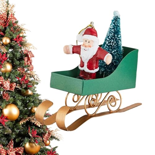 de Navidad, decoración de Trineo de Navidad, Colgante de Hierro para de Vacaciones, Interiores y Exteriores, hogar, Chimenea, Patio, Pared, Puerta, Mesa