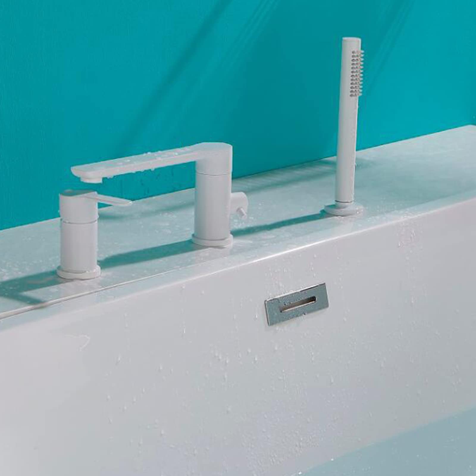 Robinets mélangeurs de bain avec douche cascade en laiton Baignoire-C