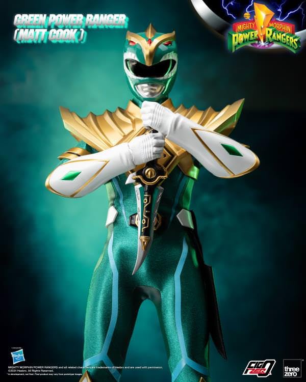 Threezero Mighty Morphin Power Rangers FigZero Green Ranger (Matt