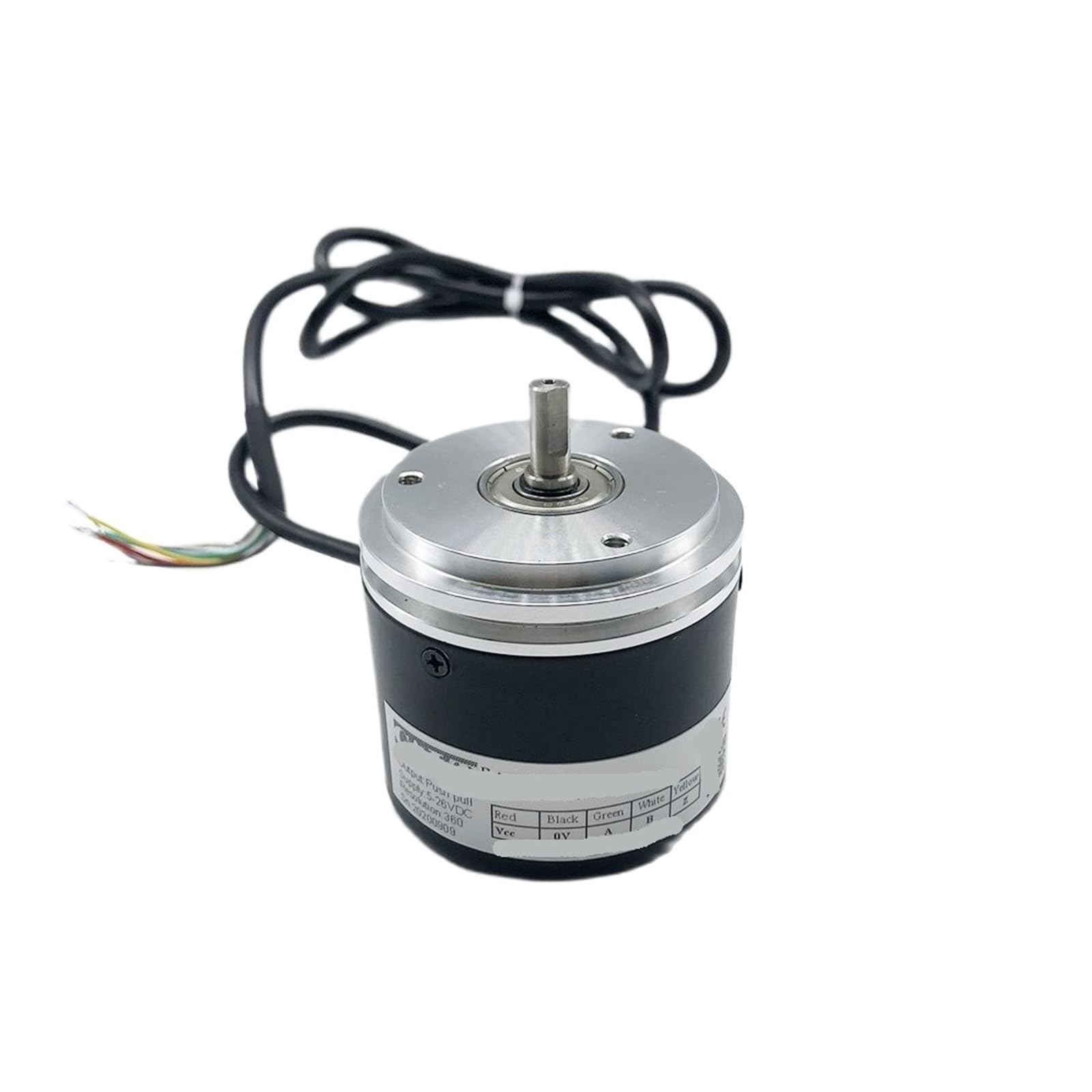 FCARUMIQP Incremental Rotary Encoder 6mm Shaft 100 200 300 500 1000 2000PPR GHST58 synchronous Flange NPN Output A B Z(100ppr)