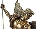 PacifcGift St. Michael Statue Cold Cast Bronze 10 Inch