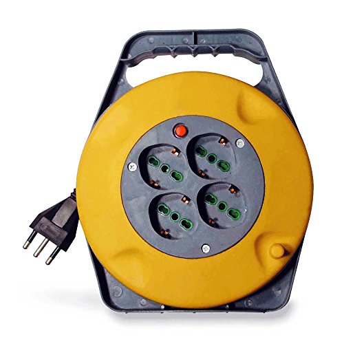 Yello avvolgicavo mt.10 c/4 prese bipasso