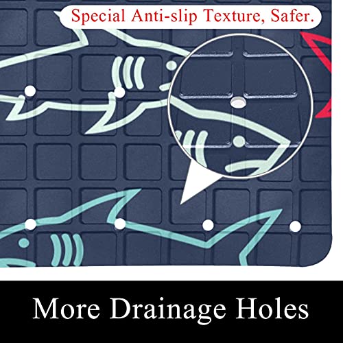 Tapis de bain antidérapant requins 39x70cm Bennigiry - 3