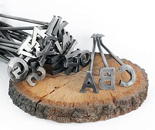 2" Wood Branding Iron for Personalized Crafts, Custom Woodworking, and Grilling - A-Z Alphabet - 26 Letters - Too Big for HAT Brands The Heritage Forge
