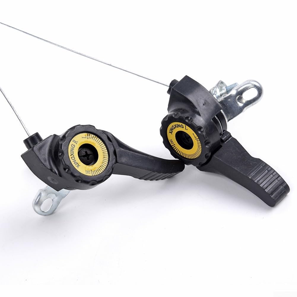 Palanca de cambios completa con cable para bicicletas de montaña, ideal para todos los entusiastas del ciclismo (negro)