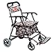 Wheelchair Anziani Portable Shopping Trolley Pieghevole a Quattro Ruote Walker con Freni, 360 Gradi Girevole Ruote e Grande capacità Impermeabile Shopping Bags