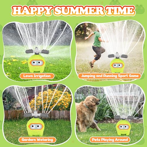 Jouet d'eau de Grenouille Jouet d'extérieur pour Enfants 3 4 5 6 7 garçon et Fille de 8 Ans, Enfants Sprinkler Jeux d'extérieur Jouets de Jardin Jouets de Jardin pour Enfants Eau extérieure Jouer – Image 5