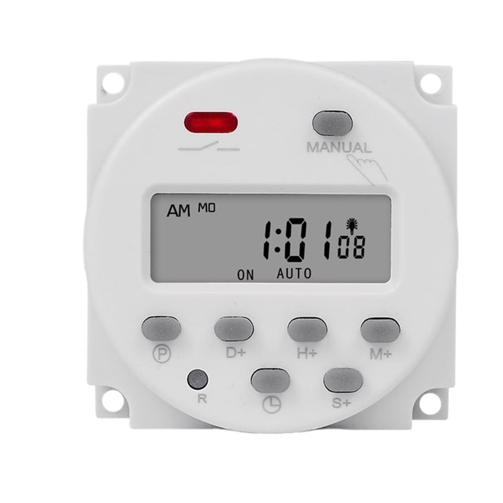 12V 24V 110V 220V Digital Timer Switch 7 Days Weekly Programmable Relay(12V)