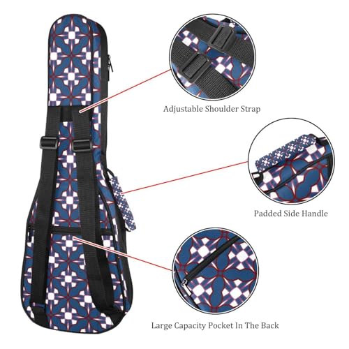 JRHEJTHH Housse imperméable durable pour ukulélé avec épaules réglables pour 53,3 cm, 58,4 cm, 61 cm, rembourrage épais, motifs texturés ethniques nordiques – Noir, Multicolore., - Les Beatles, Paul McCartney, John Lennon, RIngo Starr, George Harrison JRHEJTHH Housse imperméable durable pour ukulélé avec épaules réglables pour 53,3 cm, 58,4 cm, 61 cm, rembourrage épais, motifs texturés ethniques nordiques – Noir, Multicolore., – Image 4