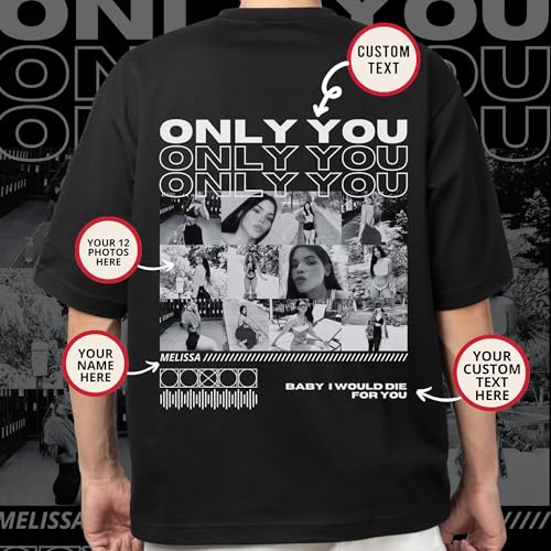 Custom Girlfriend T-Shirt with Face Photo - Personalized Vintage Bootleg Rap Tee - Custom Graphic Wife Husband Shirt - Unique Couple Gifts for Anniversary, Birthday, Valentine’s Day3