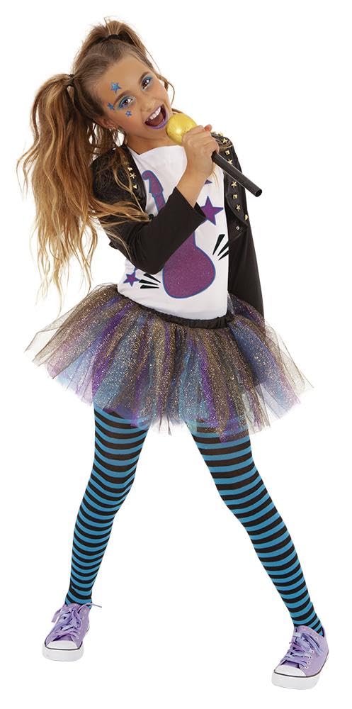 Funny Costumes - Disfraz Bonnie B. Pop Girls Band infantil, Talla M 5-7 años (Rubie's S8622-M)