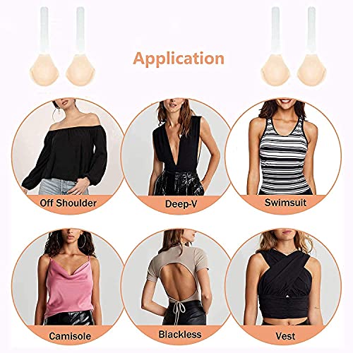 Sticky Bra, Invisible Conceal Lift Bra, Adhesive Conceal Silicone Tape with Strap4