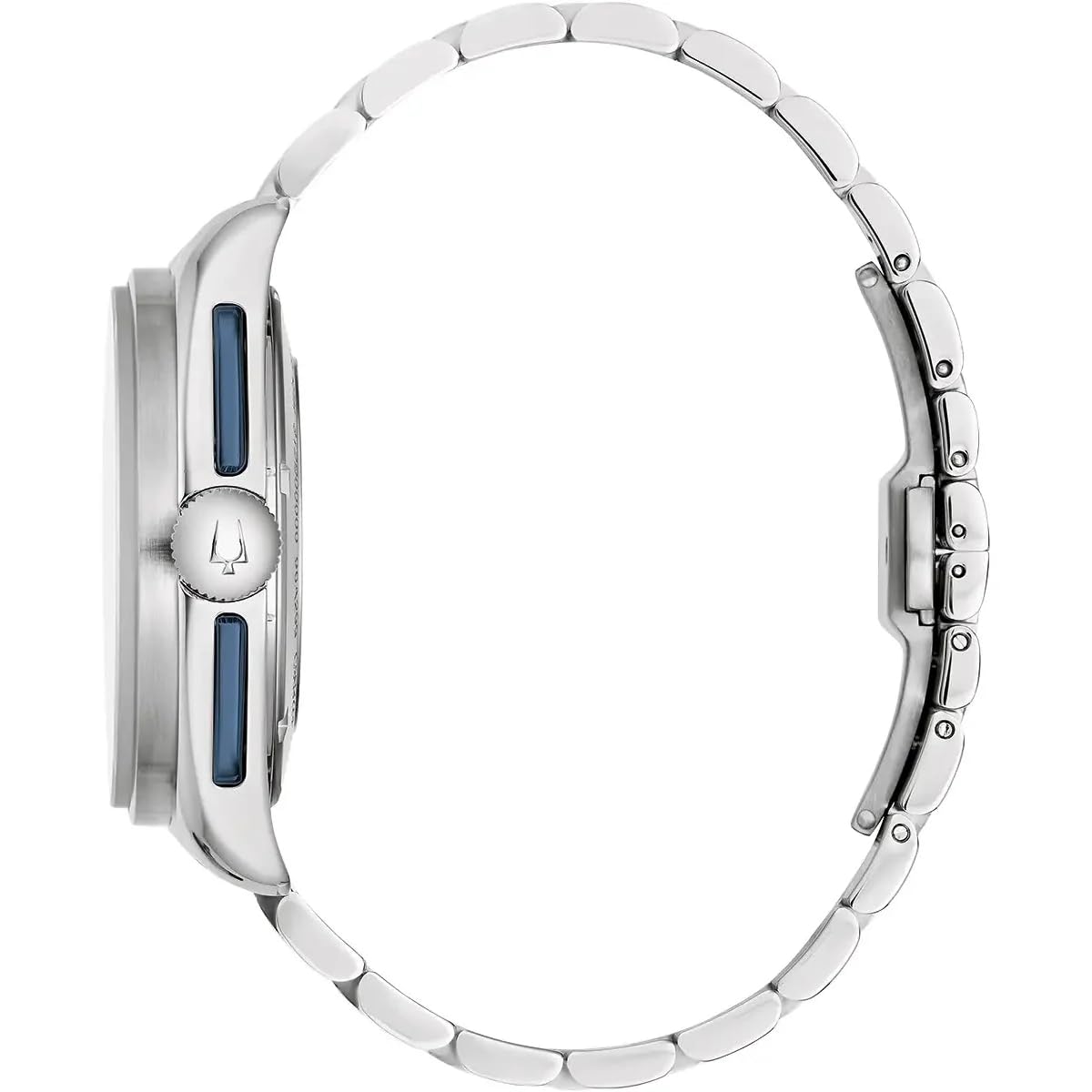 Bulova Mężczyźni Lunar Pilot Zegarek, Srebrny/Granatowy, Ø 43.5 mm