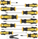 Timotech Juego de Destornilladores Magnéticos, Destornillador de Precisión, Herramientas para el Hogar, 5 Phillips y 5...