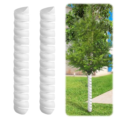 50 X Baum-Schutzspiralen (90 Cm) – Grüner Wildverbiss-Schutz Für Junge Bäume & Sträucher