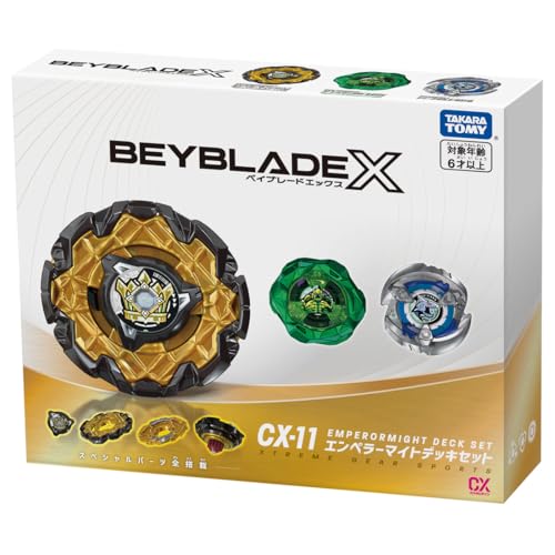 Image of Takara Tomy BEYBLADE X Beyblade X CX-11 Emperor Mite Deck Set