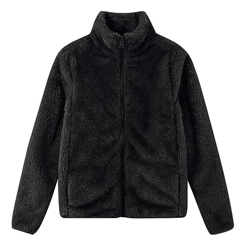 Zeiayuas Women's Fleece Teddy Jacket Cover