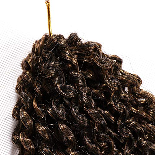 12 Inch Short Passion Twist Hair Marlybob Crochet Hair 3 Small Bundles Kinky Curly Crochet Hair Short Crochet Braids Jerry Curly Crochet Hair Kinky Twist Crochet Hair Crochet Braiding Hair (3Bundles12Inch, 1B/27#) - Thumbnail 4