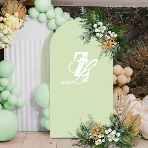Funda de Arco de Bodas Babenest 6.6ft Verde para Fotografía miniatura 3