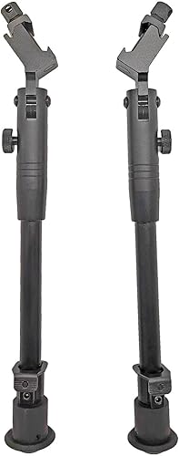 Miniatura 7 de Aleación de aluminio táctico 9  -12  bípode ajustable montado en el lado para rifles de aire BreakbarrelsUnderlevers con rieles Picatinny