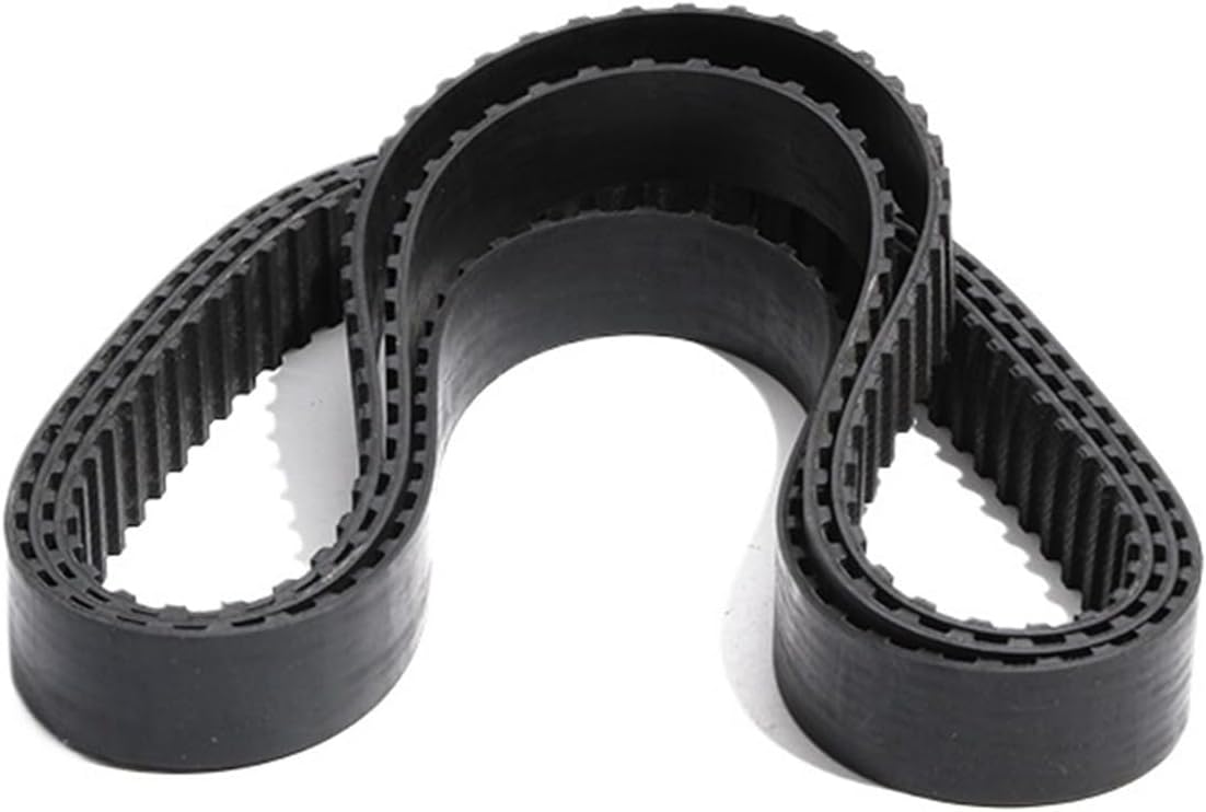 L Type Closed Loop Belt Black Rubber Pulley Belt 12.7/15/20/25/30/38mm Belt Width 1043L/1048L/1200L/1264L Toothed Belt