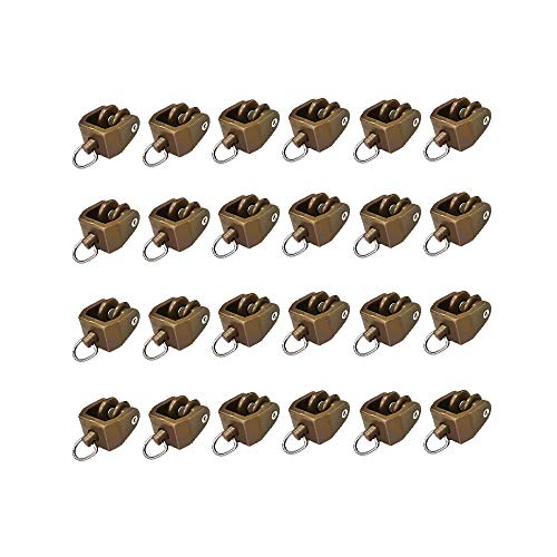 image for szdealhola Pack of 30 Pieces Plastic Pulleys Flexible Rod Curtain Rail