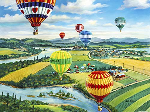 Pintoo Jigsaw Puzzles 1200 Piece For Adults - Ken Zylla - Ballooners Rally Beautiful Plastic Puzzle For Home Decor Zero Dust Easy Storage [H2933] #TOP17