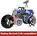 Mattel WWE Action Figure & Vehicle Playset, Wrekkin Slam Crusher Monster Truck with 8 Breakaway Parts