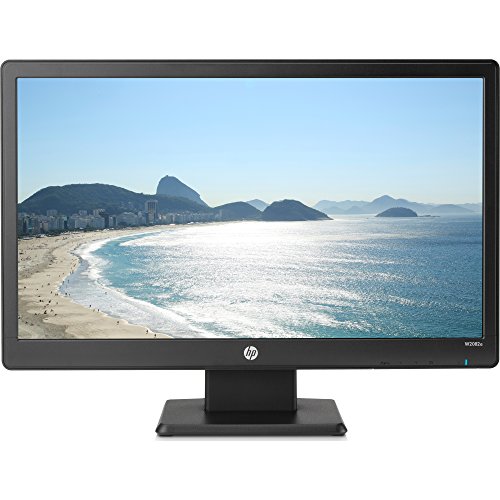 HP 20-inch LED (1600 X 900) LED Backlit Monitor with VGA & DVI-D Port (W2082a, Black) - L8K84AA#ABA