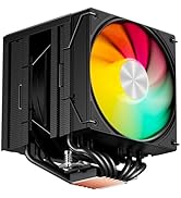 upHere gaming ARGB Refroidisseur CPU,Dual Tower 6 Heat Pipes CPU Cooler,2*120MM RGB Ventilateur P...