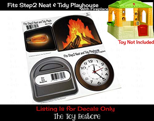 Replacement Decals Stickers Fits Step2 Playhouse Neat And Tidy (Has A Fireplace) Cubby House #TOP1