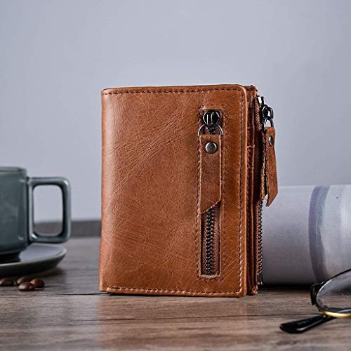Leather Wallet Blocking Wallets Credit Card Holder Coin Pocket Purse For Male And Female2